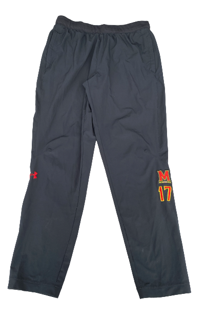 Chigoziem Okonkwo Maryland Football Player Exclusive Sweatpants with Number (Size L)