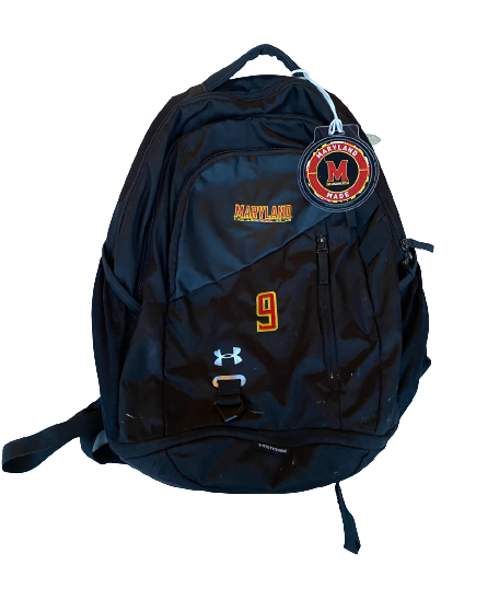 Chigoziem Okonkwo Maryland Football Team Issued Travel Backpack with Player Tag