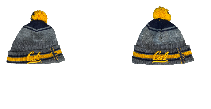 Joshua Drayden California Football Set of (2) Team Issued Beanie Hats