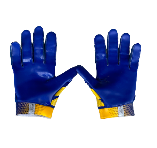 Joshua Drayden California Football Team Issued Gloves (Size L)
