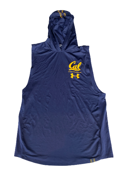 Joshua Drayden California Football Team Issued Sleeveless Performance Hoodie (Size M)