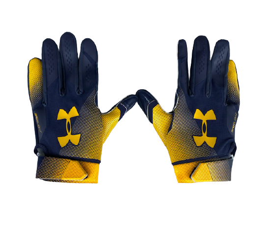 Joshua Drayden California Football Team Issued Gloves (Size XL)