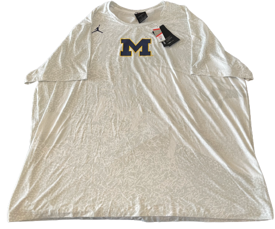 Donovan Jeter Michigan Football Team Issued Jordan Shirt (Size 3XL)