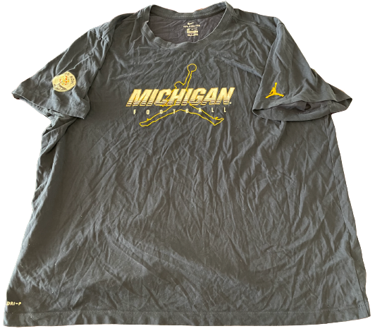 Donovan Jeter Michigan Football Team Exclusive Citrus Bowl T-Shirt (Size 3XL)