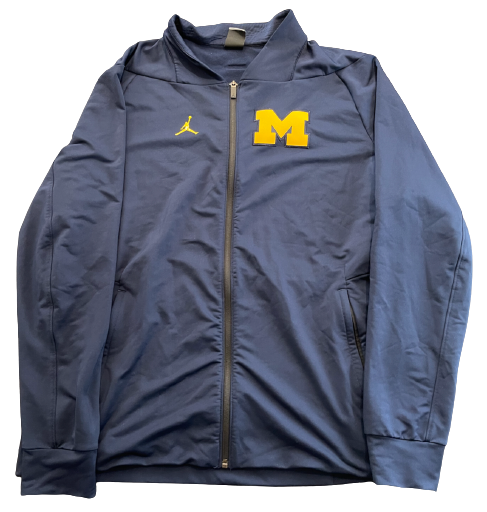 Josh Ross Michigan Football Exclusive Travel Jacket with Player Tag on Back (Size XL)