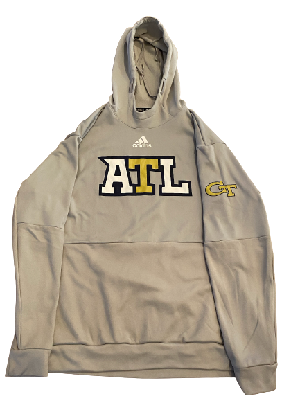 Kyric McGowan Georgia Tech Football Team Issued Sweatshirt (Size XXL)
