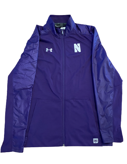 Kyric McGowan Northwestern Football Team Issued Travel Jacket (Size L)