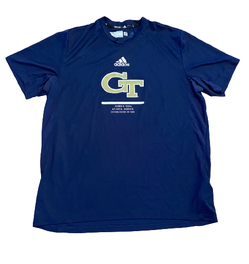 Kyric McGowan Georgia Tech Football Team Issued Workout Shirt (Size L)