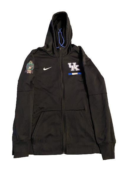 Grant McKinniss Kentucky Football Team Exclusive 2017 Music City Bowl Full Travel Sweatsuit - Jacket & Sweatpants (Size L)