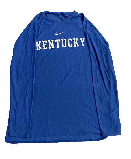 Grant McKinniss Kentucky Football Team Issued Long Sleeve Shirt (Size L)