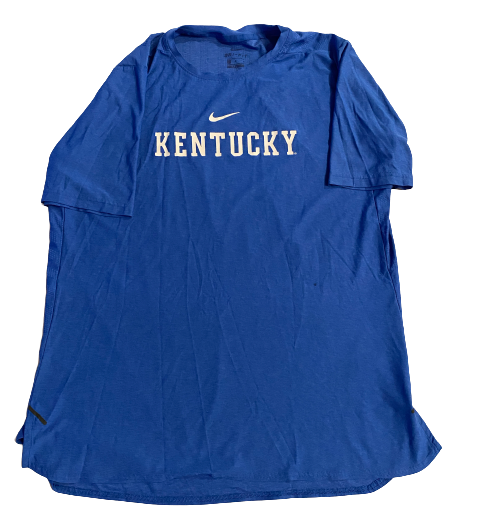 Grant McKinniss Kentucky Football Team Issued Workout Shirt (Size L)