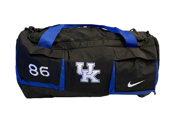 Grant McKinniss Kentucky Football Exclusive Travel Duffel Bag with Number