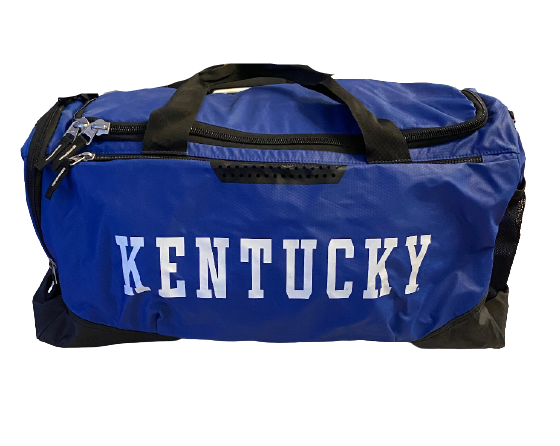 Grant McKinniss Kentucky Football Team Issued Travel Duffel Bag