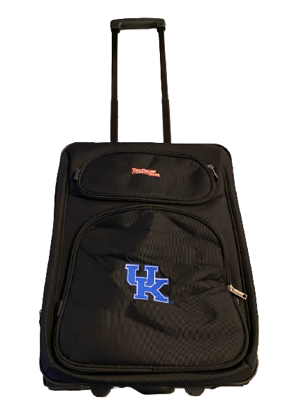 Grant McKinniss Kentucky Football Exclusive 2016 TaxSlayer Bowl Travel Suitcase with Player Tag