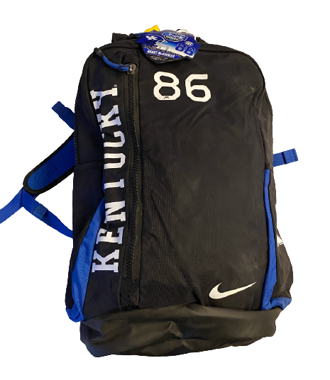 Grant McKinniss Kentucky Football Exclusive Backpack with Number & Player Tag