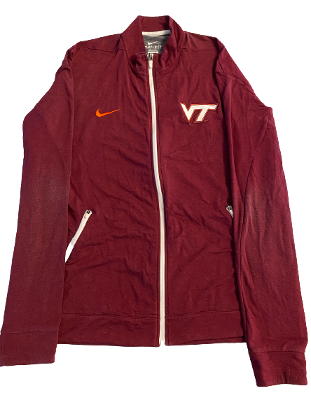 Jordan Williams Virginia Tech Football Team Issued Travel Jacket (Size 2XL)