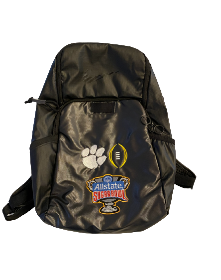 Jordan Williams Clemson Football Player Exclusive College Football Playoff Sugar Bowl Backpack with Travel Tags