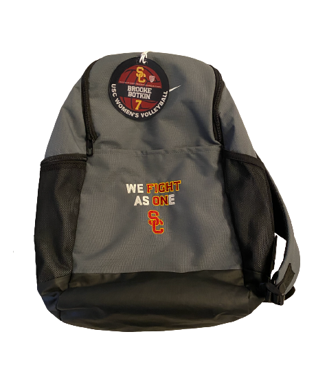 Brooke Botkin USC Volleyball Team Issued Travel Backpack with Player Tag