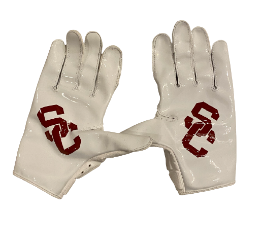 Samuel Oram-Jones USC Player Exclusive Football Gloves (Size XL)