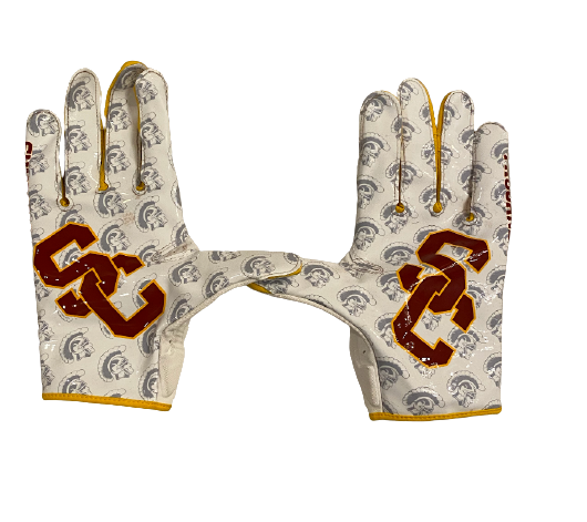 Samuel Oram-Jones USC Player Exclusive Football Gloves (Size XL)