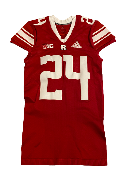 Patrice Rene Rutgers Football Authentic Game Issued Jersey (Size L)