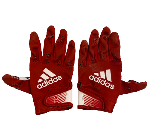 Patrice Rene Rutgers Player Exclusive Football Gloves (Size XL)