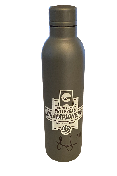 Lexi Sun Nebraska Volleyball SIGNED 2021 NCAA Volleyball Championship Aluminum Bottle