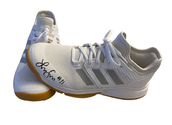 Lexi Sun Nebraska Volleyball SIGNED Team Issued Adidas Shoes (Size 10.5)