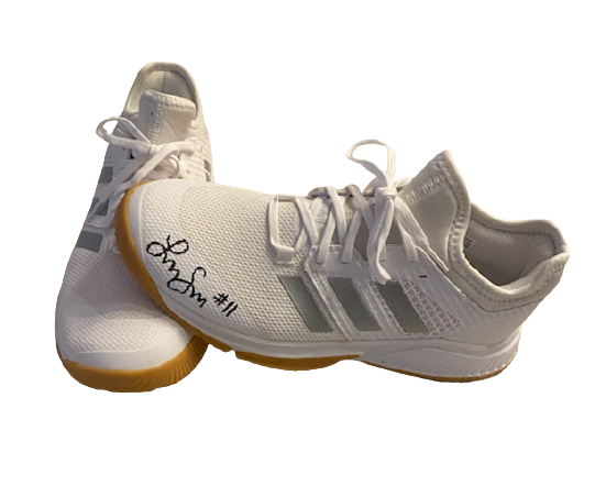 Lexi Sun Nebraska Volleyball SIGNED Team Issued Adidas Shoes (Size 10)