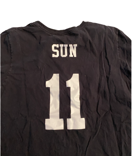 Lexi Sun Nebraska Volleyball SIGNED "SHOWTIME" Practice Shirt with Name/Number on Back (Size XL)