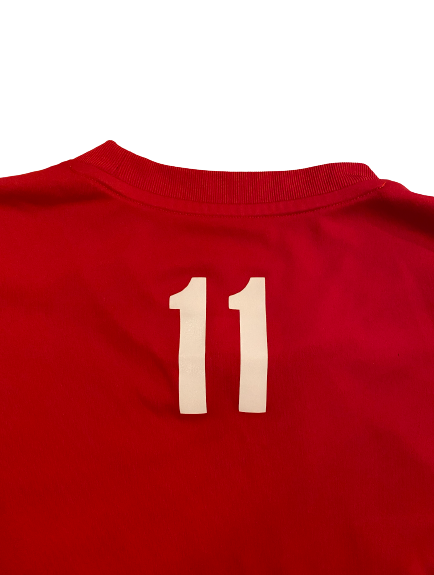 Lexi Sun Nebraska Volleyball SIGNED Pre-Game Warm-Up Shirt with Number on Back (Size L)