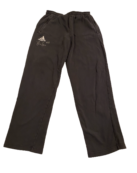 Lexi Sun Nebraska Volleyball SIGNED Team Issued Adidas Sweatpants (Size LT)