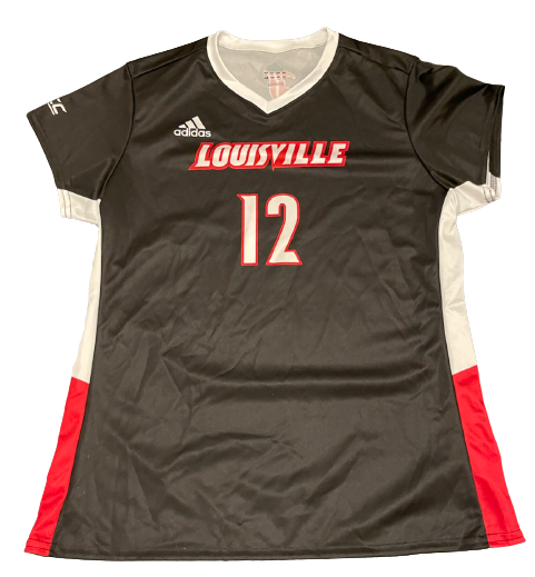 Tori Dilfer Louisville Volleyball SIGNED Game Worn Jersey (Size L)