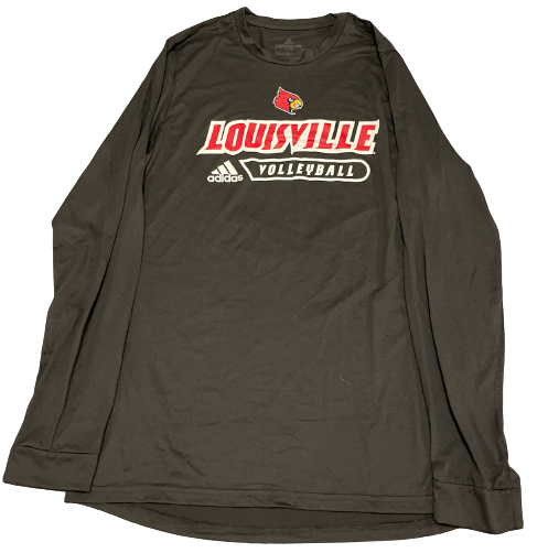 Tori Dilfer Louisville Volleyball Exclusive Long Sleeve Practice Shirt (Size LT)