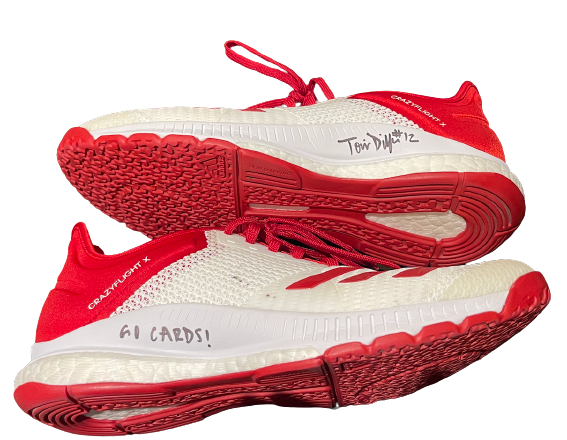Tori Dilfer Louisville Volleyball SIGNED & INSCRIBED "GO CARDS" Team Issued Training Shoes