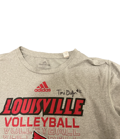 Tori Dilfer Louisville Volleyball SIGNED Exclusive Practice Shirt (Size L)