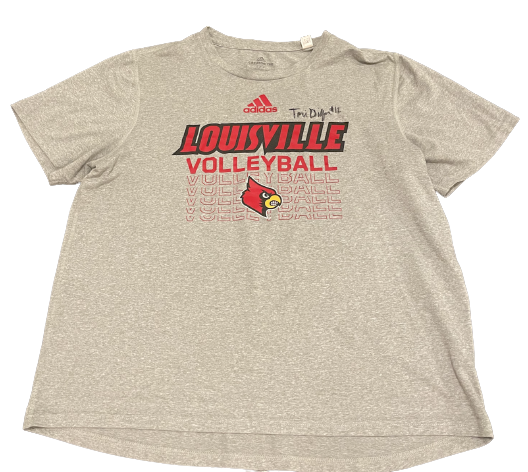 Tori Dilfer Louisville Volleyball SIGNED Exclusive Practice Shirt (Size L)