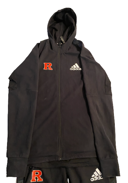Patrice Rene Rutgers Football Exclusive Travel Sweatsuit (Jacket LT / Pants MT)