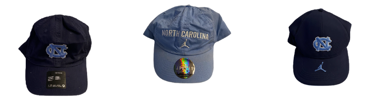 Patrice Rene North Carolina Football Team Issued Set of (3) Hats