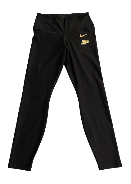 Jena Otec Purdue Volleyball Team Issued Leggings (Size L)
