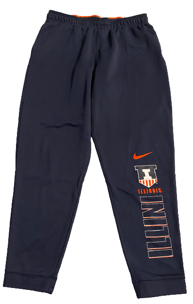 Jake Hansen Illinois Football Team Issued Sweatpants (Size XL)