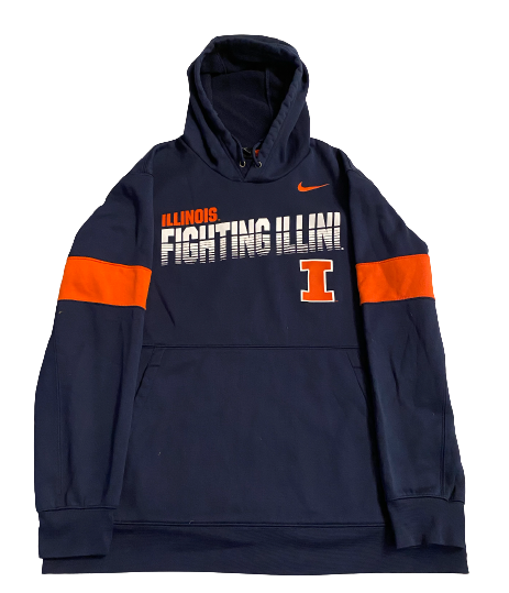 Jake Hansen Illinois Football Team Issued Sweatshirt (Size XL)