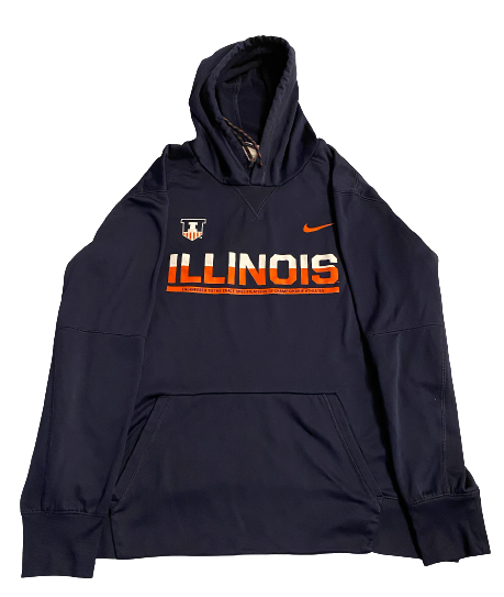 Jake Hansen Illinois Football Team Issued Sweatshirt (Size XL)