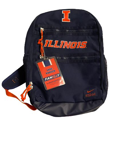 Jake Hansen Illinois Exclusive Student-Athlete Backpack with Player Tag