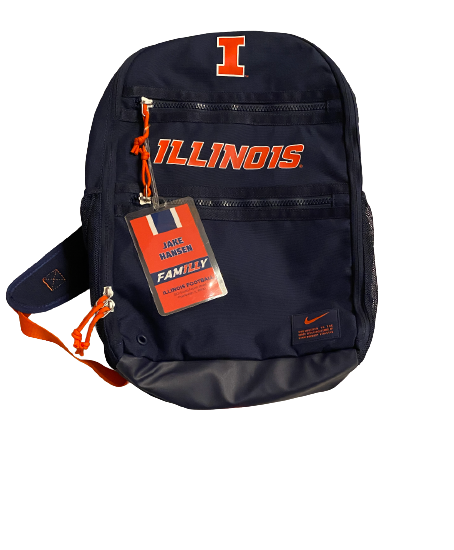 Jake Hansen Illinois Exclusive Student-Athlete Backpack with Player Ta – The Players Trunk