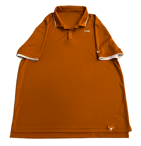 Ben Davis Texas Football Team Issued Burnt Orange Polo Shirt (Size XL)