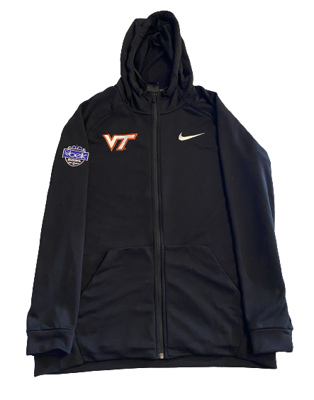 John Parker Romo Virginia Tech Football Player Exclusive Belk Bowl Travel Jacket (Size L)