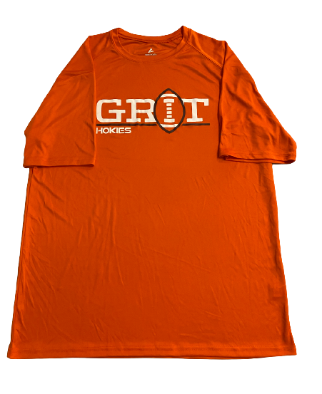 John Parker Romo Virginia Tech Football Player Exclusive "GRIT" T-Shirt (Size L)
