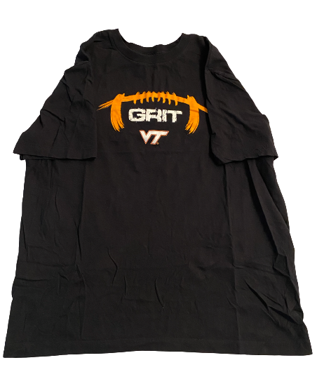 John Parker Romo Virginia Tech Football Player Exclusive "GRIT" T-Shirt (Size L)
