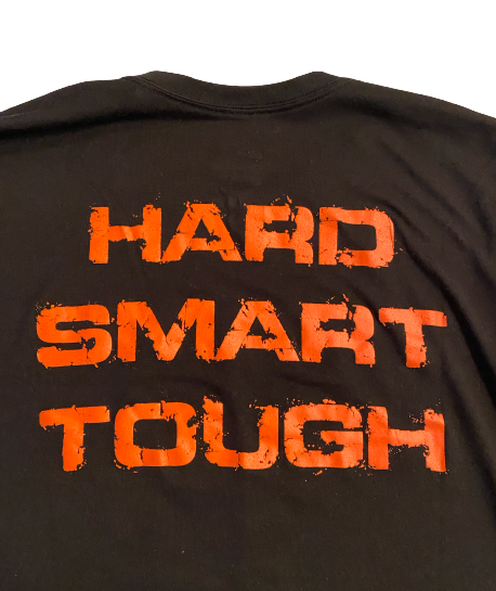 John Parker Romo Virginia Tech Football Team Exclusive 2020 "HARD/SMART/TOUGH" T-Shirt (Size L)